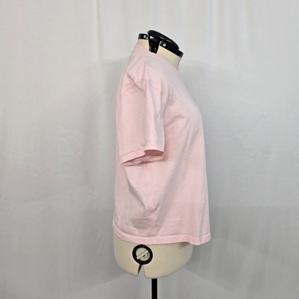 Lululemon Relaxed Fit Cotton Jersey Short Sleeve Tee Women's 12 Pink Strawberry - Picture 5 of 13